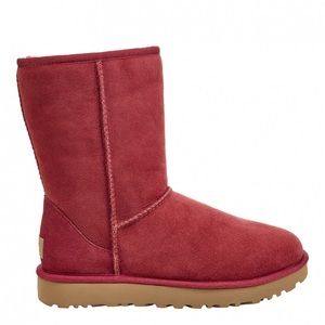 UGG ‘Classic Short’ Suede Boot in Red